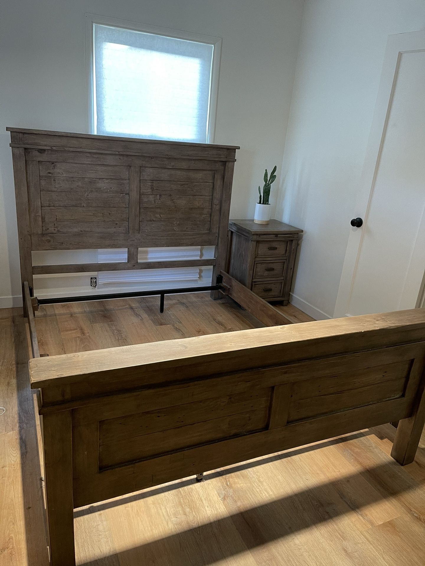 Queen Bed frame with 2 night stands