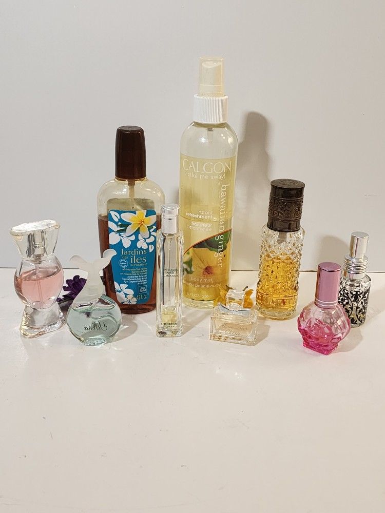 Fragrance Lot of 9: Dior, Hermes, Thymes, Yves Rocher, Jean Phillipe, Calgon, Serena