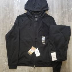 Mens Nike Drifit UV Zip Hoodie And Joggers Size L/M