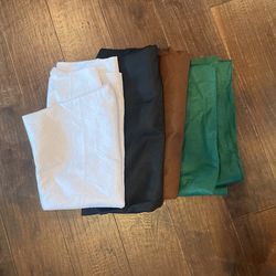 Felt Fabric (White, Black, Brown, Green)