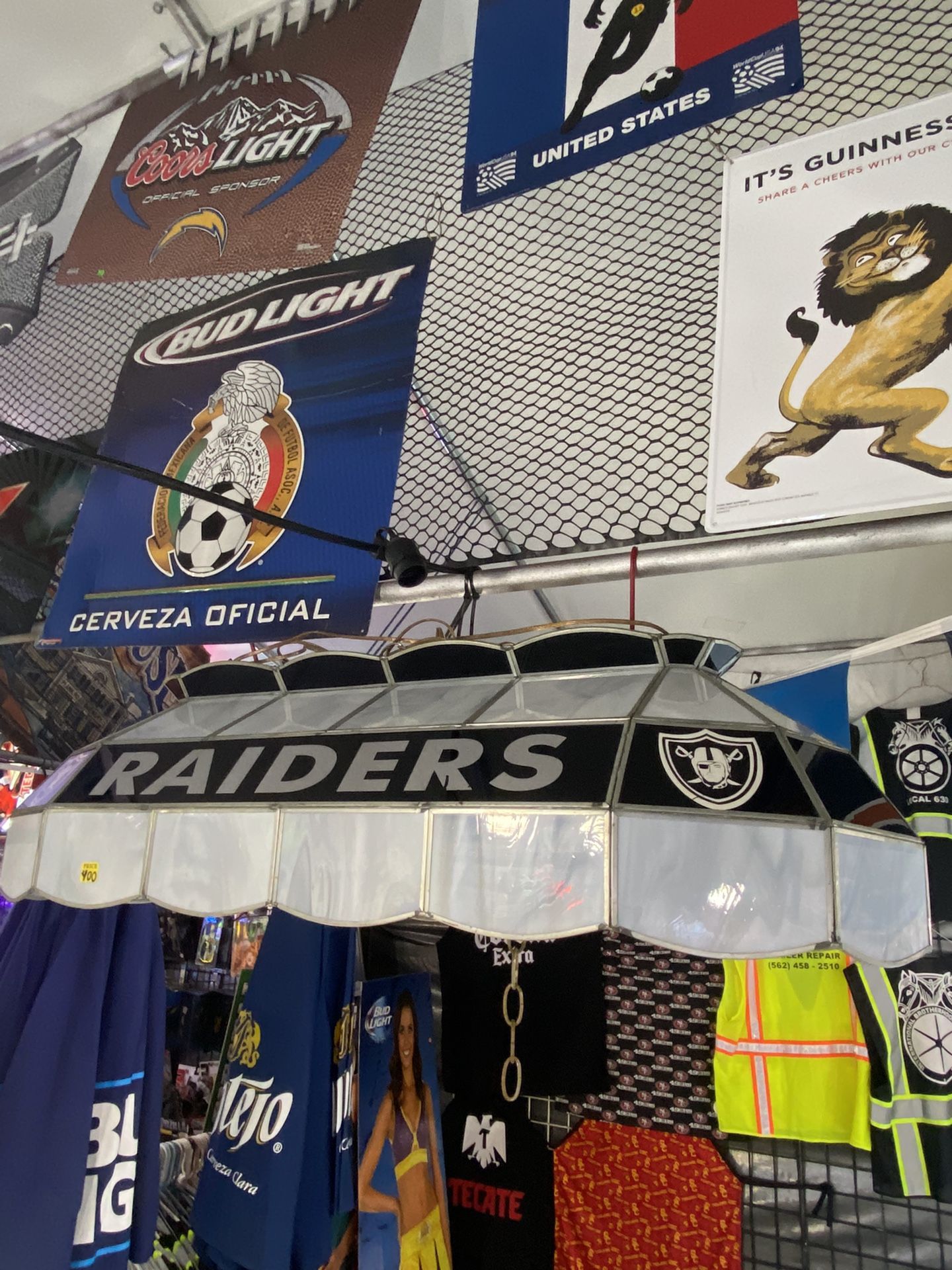 Raiders NFL Pool Table Light Raiders Jersey Raiders Hat Raiders Neon Sign Man Cave Modelo Corona Pacifico Coor