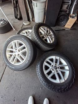 Brand new jeep rims and tires