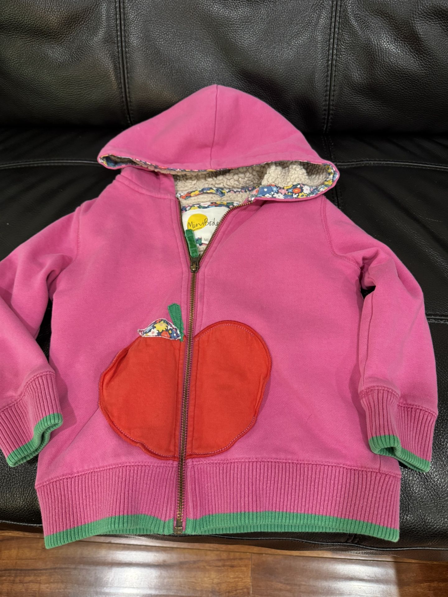 Mini Boden Girls Cotton & Fleece Lined Jacket