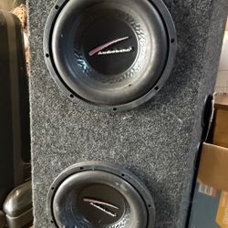 Audiobahn Dual 12” Subwoofers in Ported Enclosure 
