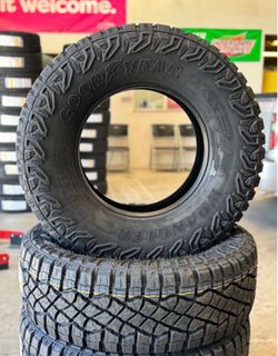 285/70/17 Goodyear MT 4 New tires mounted and balanced