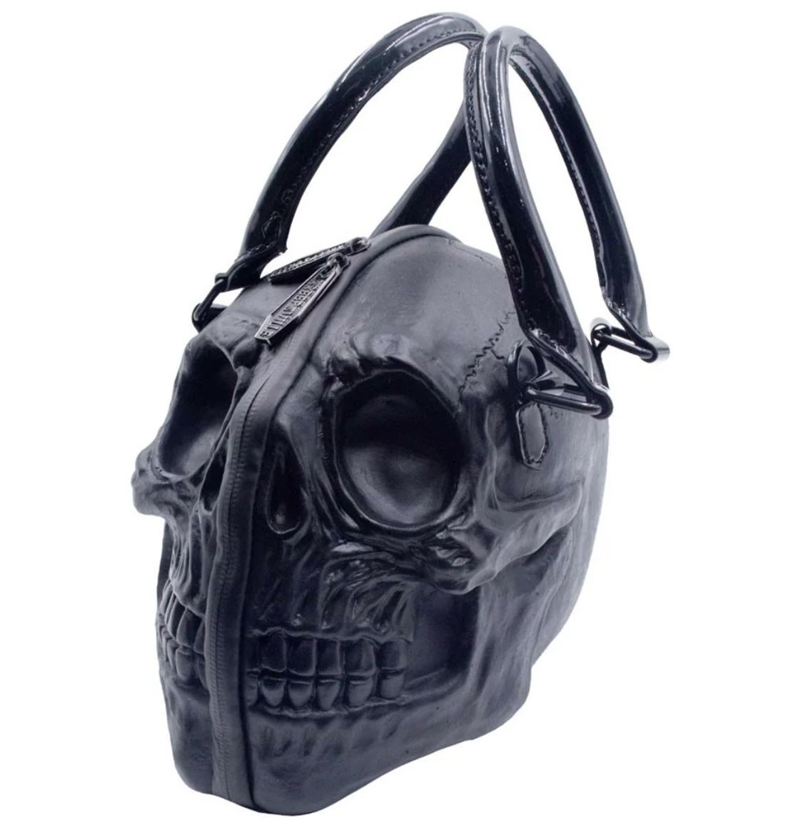 Skull Handbag Purse Black