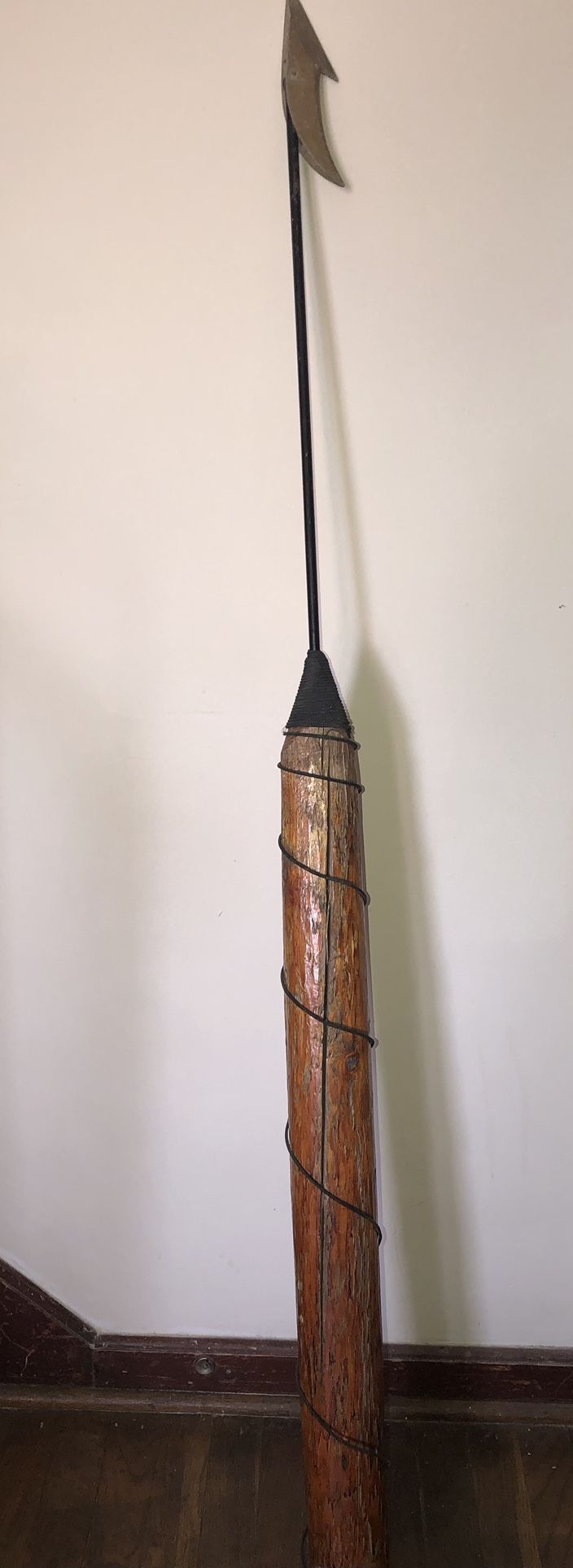 Genuine Unique Antique Wood Harp oon From Hawaii Apprx 60” Tall