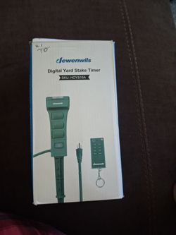 Digital yard stake timer