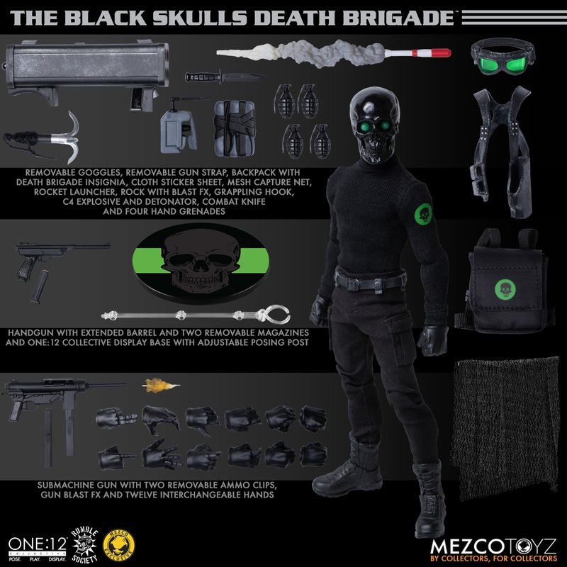 Mezco MDX Black Skull Death Brigade Exclusive