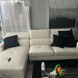 White Sectional
