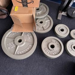 Full Gym With Weights And Barbell