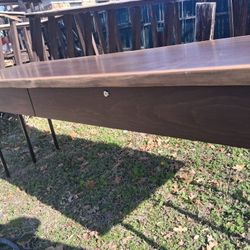 Large Custom Live-Edge Executive Desk – Solid Wood with Locking Drawers