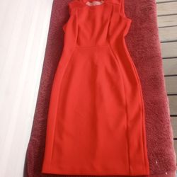 Calvin Klein red dress size 4