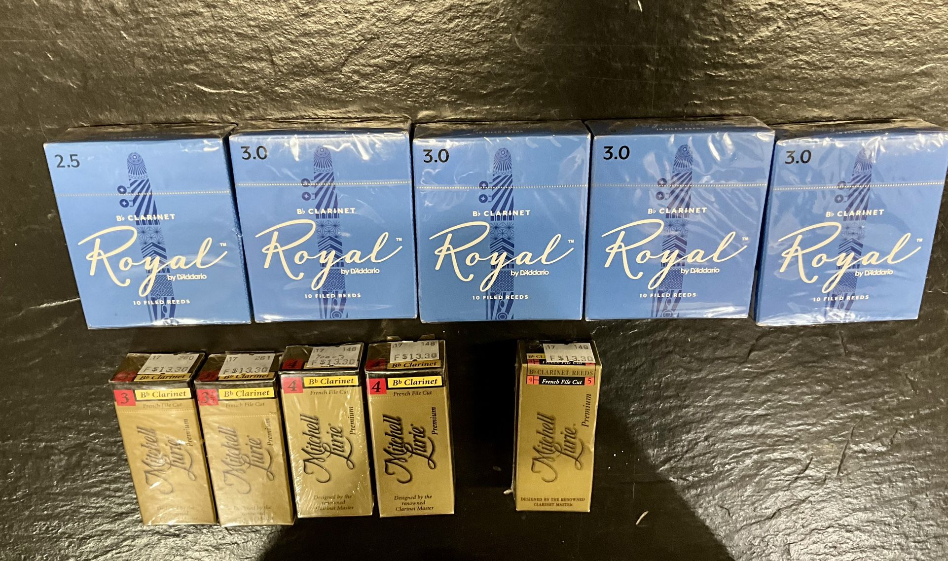 Clarinet Reeds -Royal by DiAddario & Mitchell Lurie Premium
