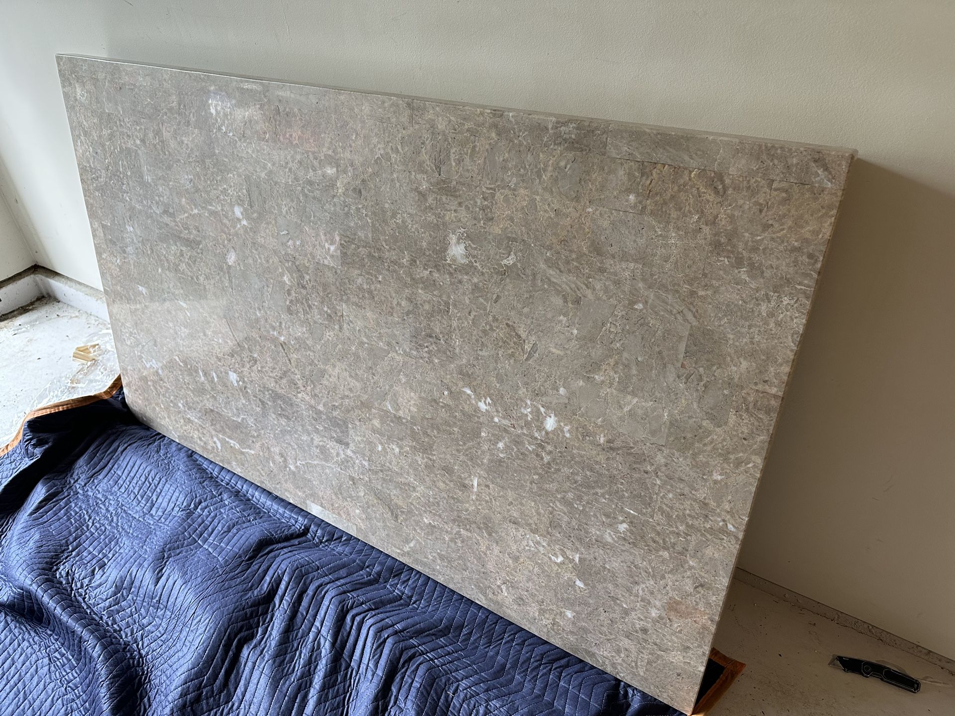 Marble Kitchen Table and 6 Chairs
