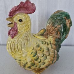 Large Rooster Teapot Fritz And Floyd Porcelain Figurine 10" Inch