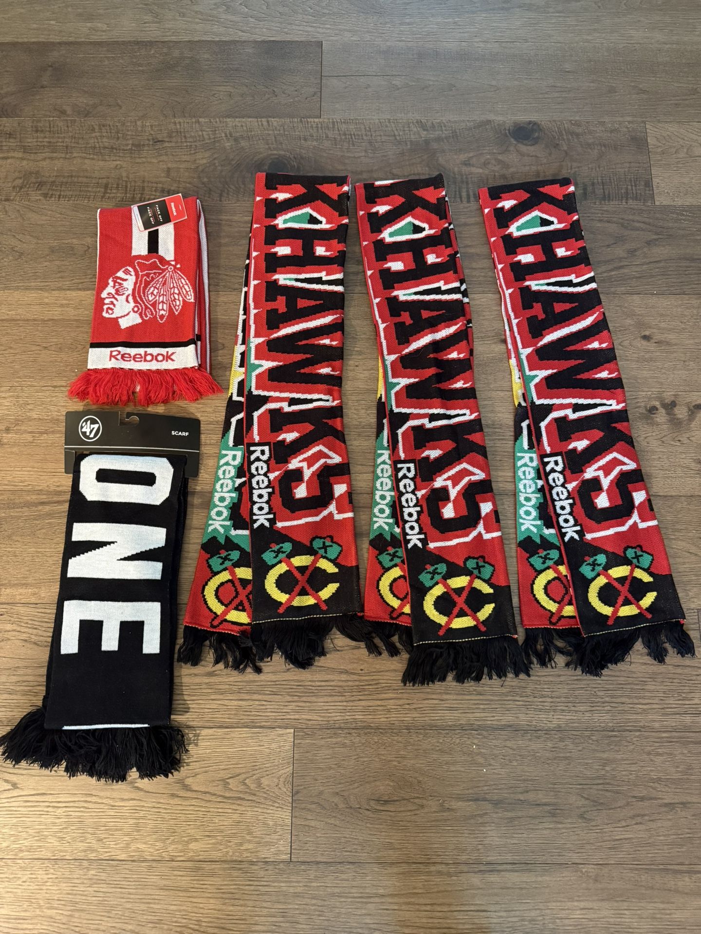 Reebok Blackhawks Scarves - Price For All 5