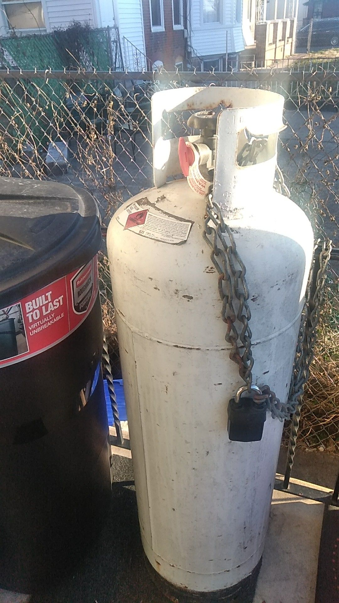 60lb propane tank for sale... 1/4 full