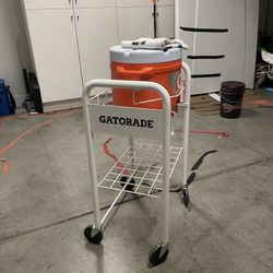 GATORADE COOLER CART WITH COOLER 