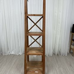 Teak Wood Shelving Ladder 