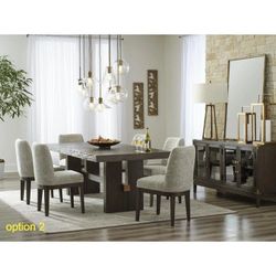 Elegant Contemporary Dining Buffet Server with Functional Storage & Refined Wood Finish