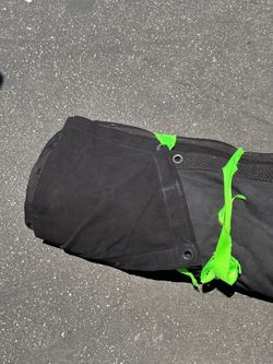Large black drape with grommets