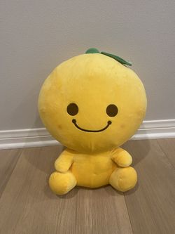 Cute Happy Orange Stuffed Animal 