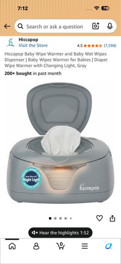 Hiccapop baby wipe warmer