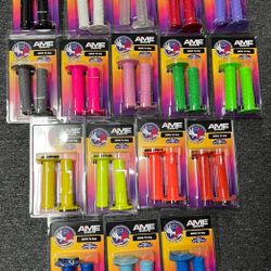 New AME BMX Tri Grips w/ Flange 120mm