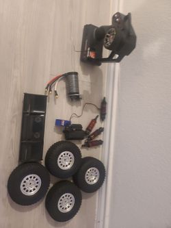 Make offer on what you need.....RC Car Parts Lot – Motor, Wheels, Shocks & More