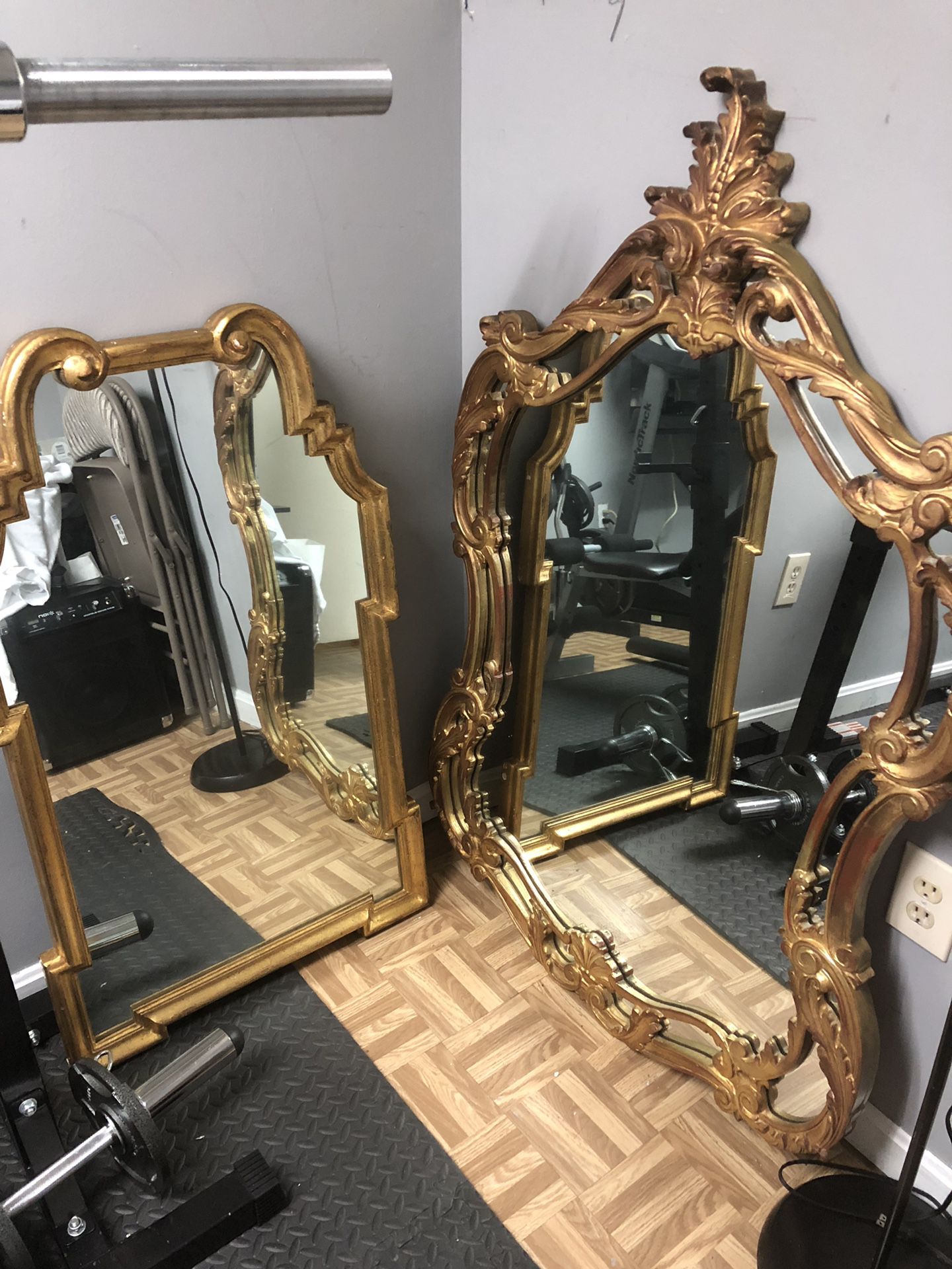 2 Wooden Mirrors ($95 and $125)