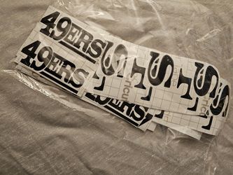 49er Vinyl Decal For Baloons