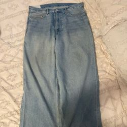 H&M Baggy Light Blue Jeans