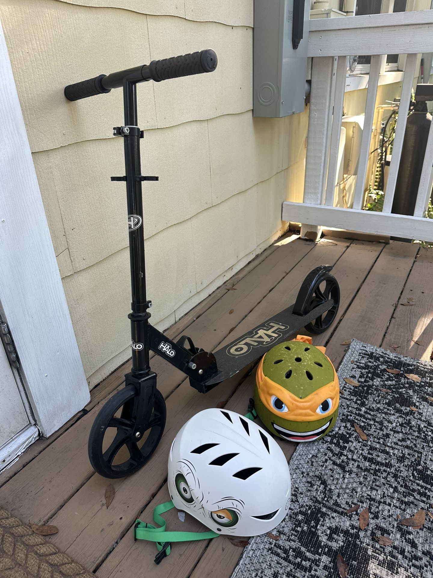 Scooter And Helmets $10