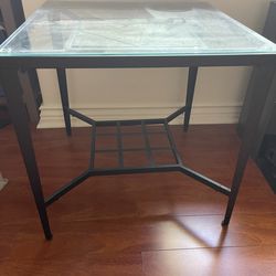 Glass End Table