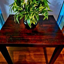 Mid Century Mahogany Wood Side End Table 21"×17.5"×22.5"