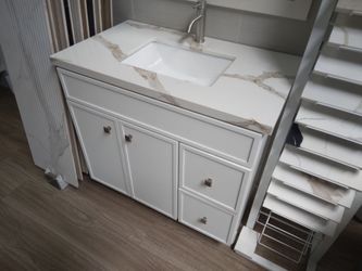 Silm white shaker  vanity