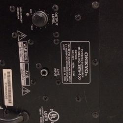 Onkyo Woofer and Sony bookshelf Speaker