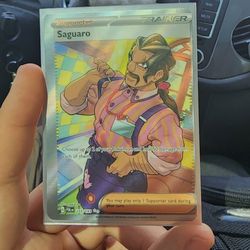 Full Art Missprint Saguaro Pokemon Card
