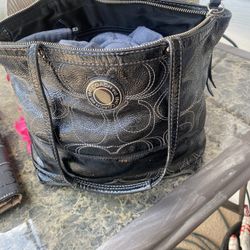 Coach black purse 