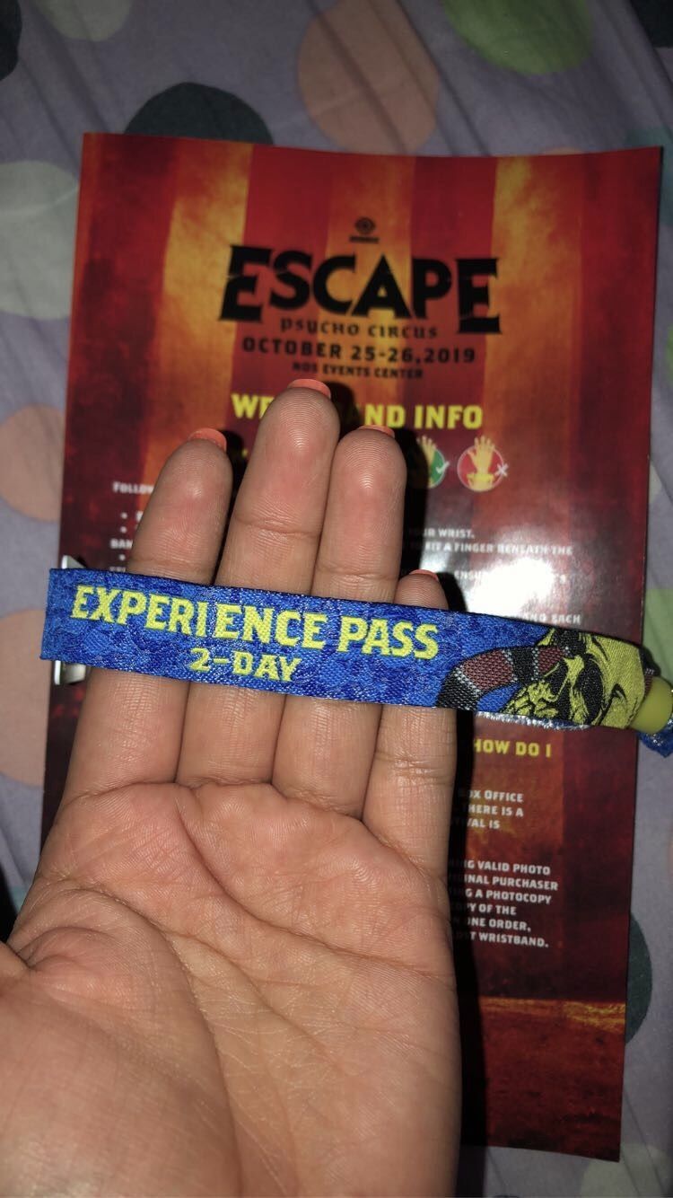 ESCAPE TICKET FOR SALE