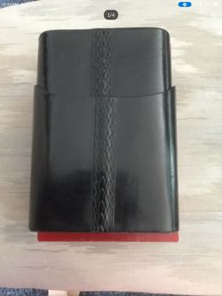 Black Leather Bifold Cigar Wallet/Case