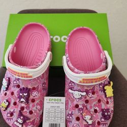 Hello Kitty And Friends Classic Clogs Crocs. Sz. 10sz. Kids