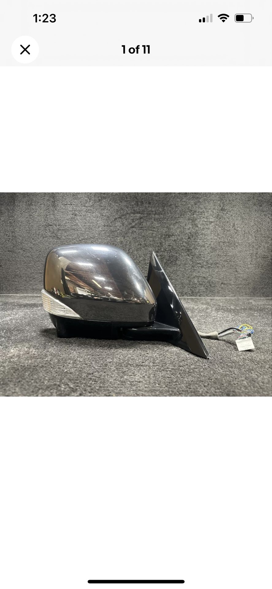 16 Infiniti QX80 Right Side Power Door Mirror Assembly W/ Camera OEM Dark Chrome