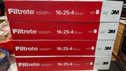 3M Filtrete 16x25x4 Air Filters – 4 Pack
