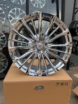 22" 24" 26" CADILAC V CHROME RIMS TIRES
