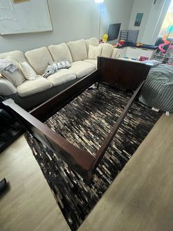 Dark Wood Bed Frame