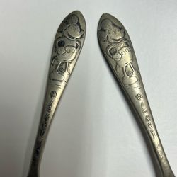 Mickey Mouse Spoons Silver Played