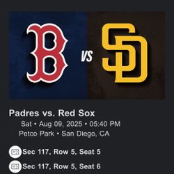 Padre vs Red Sox 