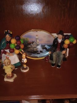 Royal Doulton Balloon Man and Balloon Woman